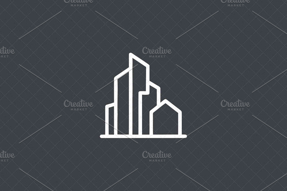 Minimalist Cityscape Icon Modern, an Outline Icon by Vectorium Studio (Photo 3 of 4)