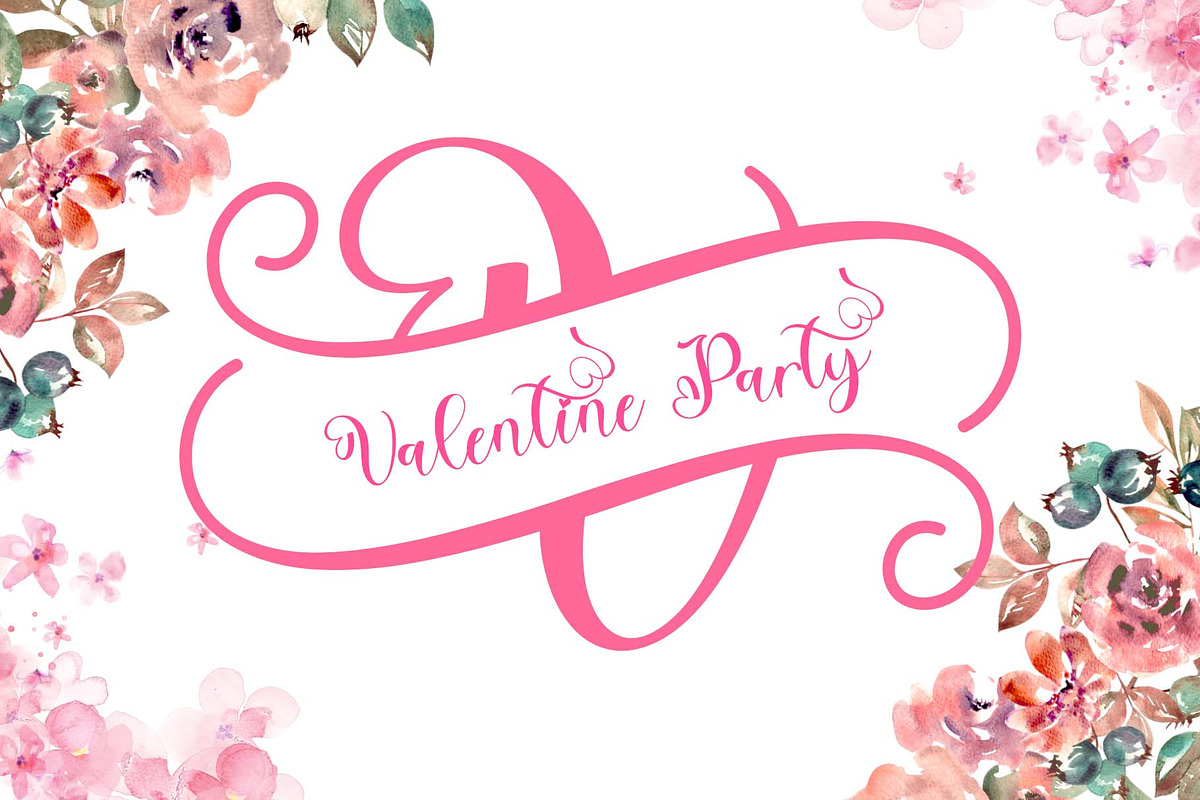 Beautiful Sweet Monogram, a Handwritten Font by Yoga Letter (Photo 4 of 7)