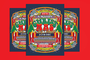 Christmas Flyer Templates, a Flyer Template by Muhamad Iqbal hidayat