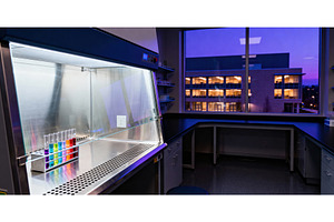 Modern laboratory interior with test, a Technology Photo by tilialucida