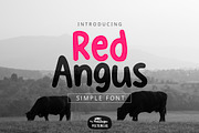 Red Angus Font, a Sans Serif Font by YandiDesigns (Thumbnail 1 of 4)