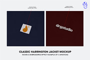Classic Harrington Jacket Mockup, a Hoody Mockup by made_by_nope (Thumbnail 3 of 5)