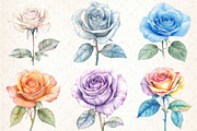 Colored Pencil Pastel Roses, an Illustration by DreamCafeArt (Thumbnail 2 of 9)