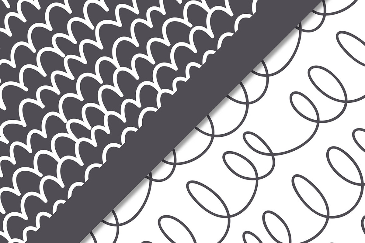 Doodle. Seamless Patterns Set, a Pattern Graphic by Curly_Pat (Photo 3 of 5)