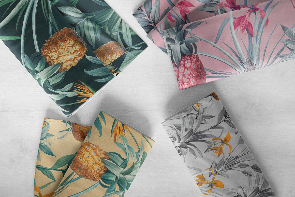 Ananas Mania Seamless Pattern, a Pattern Graphic by PrintyleStudio (Photo 10 of 21)