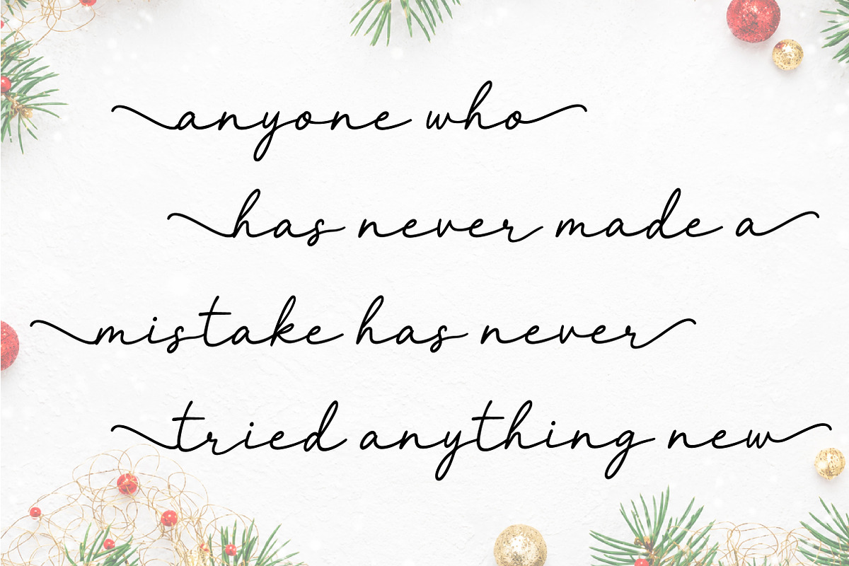 Merry Christmas Font, a Script Font by Meow Creation (Photo 2 of 13)