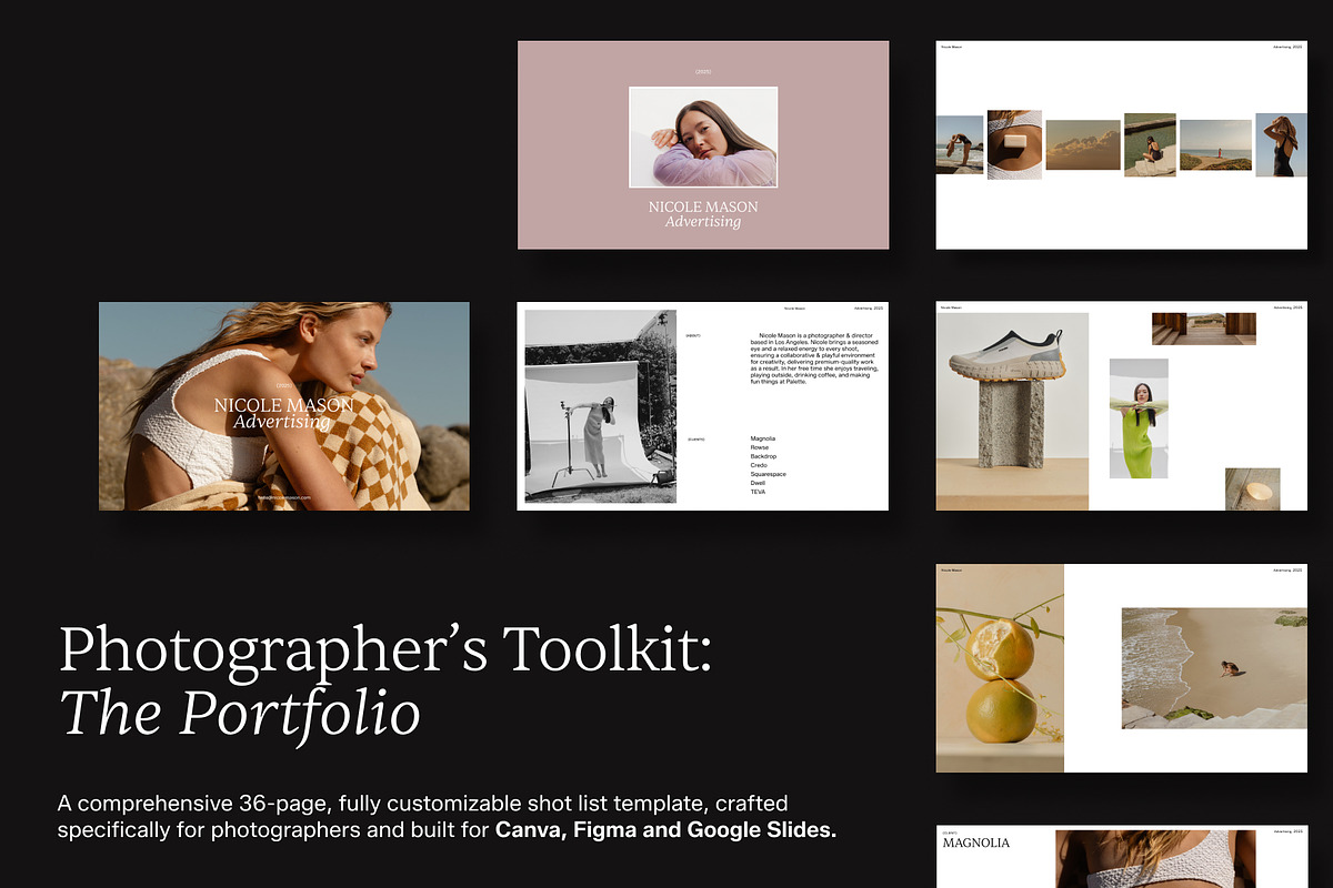 Photography Portfolio Template, a Templates & Theme by Palette Supply (Photo 1 of 7)