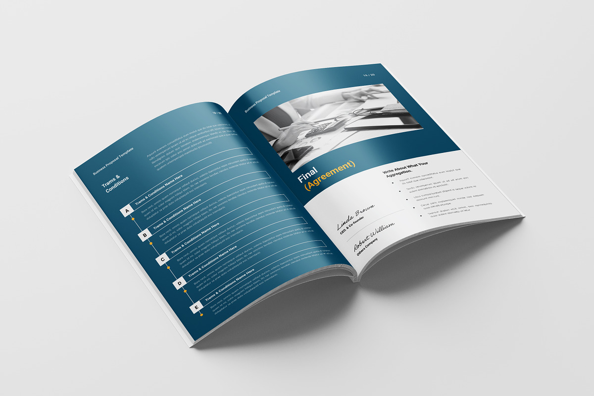 Business Proposal Template, a Brochure Template by Spark_Creative (Photo 12 of 16)