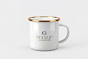 Enamel Mug Mockup Template, a Cups & Container Mockup by graphypix (Thumbnail 1 of 4)
