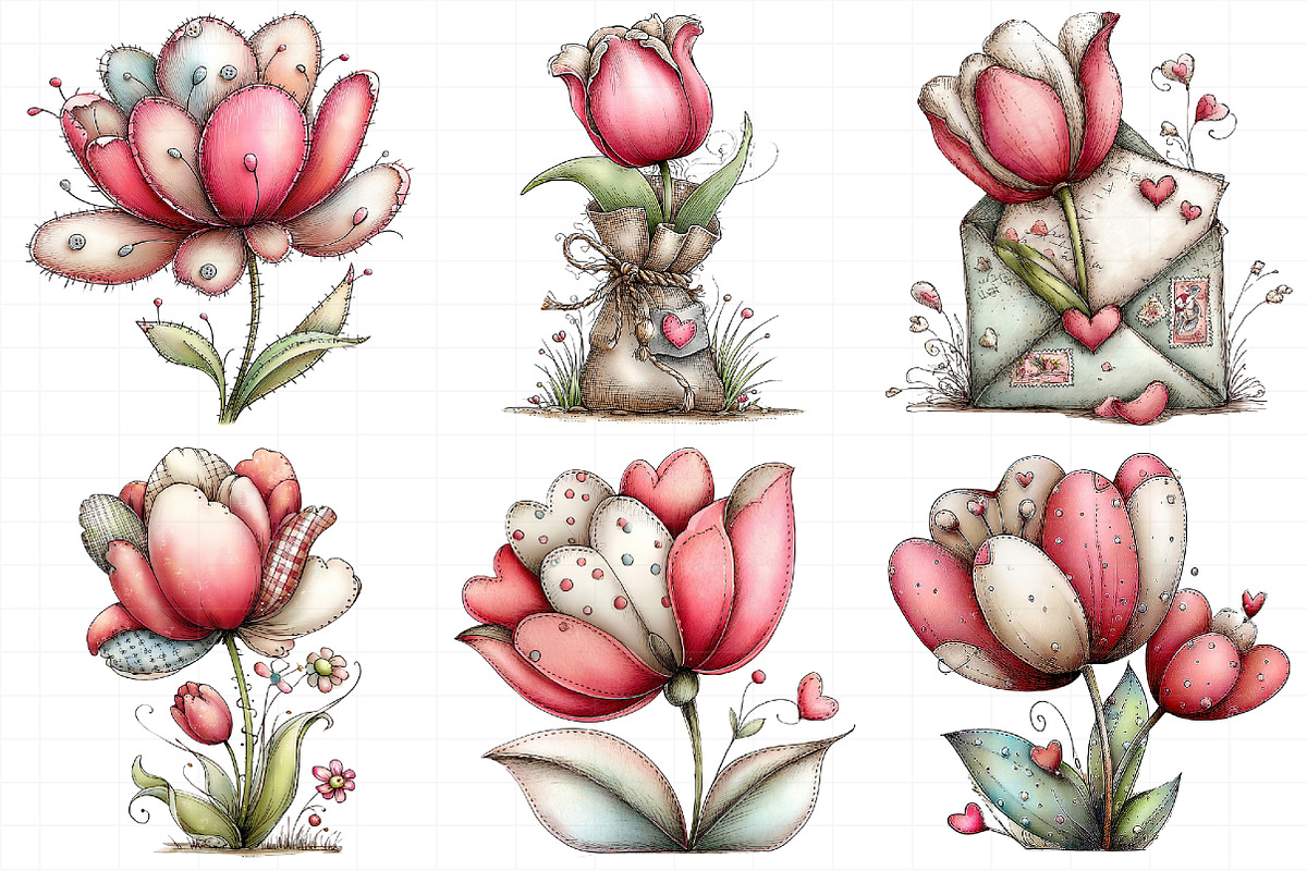 Whimsical Spring Umbrella Clipart, an Illustration by Daily.Designs (Photo 6 of 8)