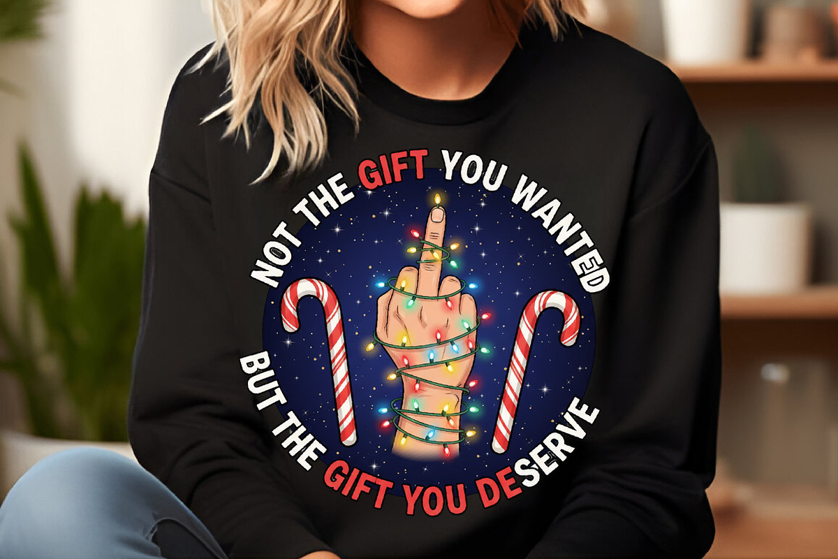 Funny Christmas Middle Finger Png, an Illustration by SinaCreation (Photo 6 of 7)