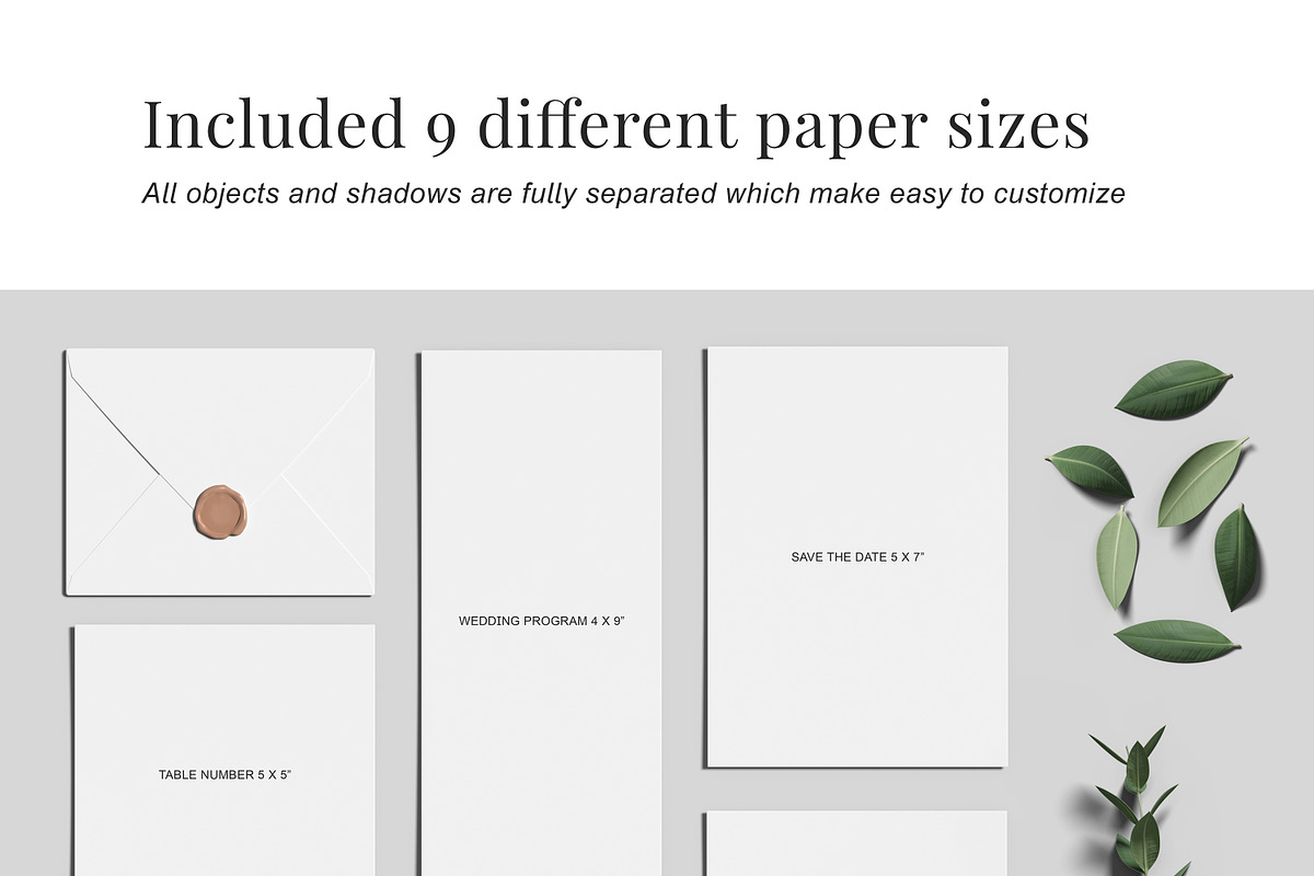 Wedding Invitation Suite Mockup, a Product Mockup by simuradi (Photo 9 of 9)