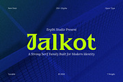 Jalkot - Strong Serif, a Serif Font by ErgibiStudio (Thumbnail 1 of 10)
