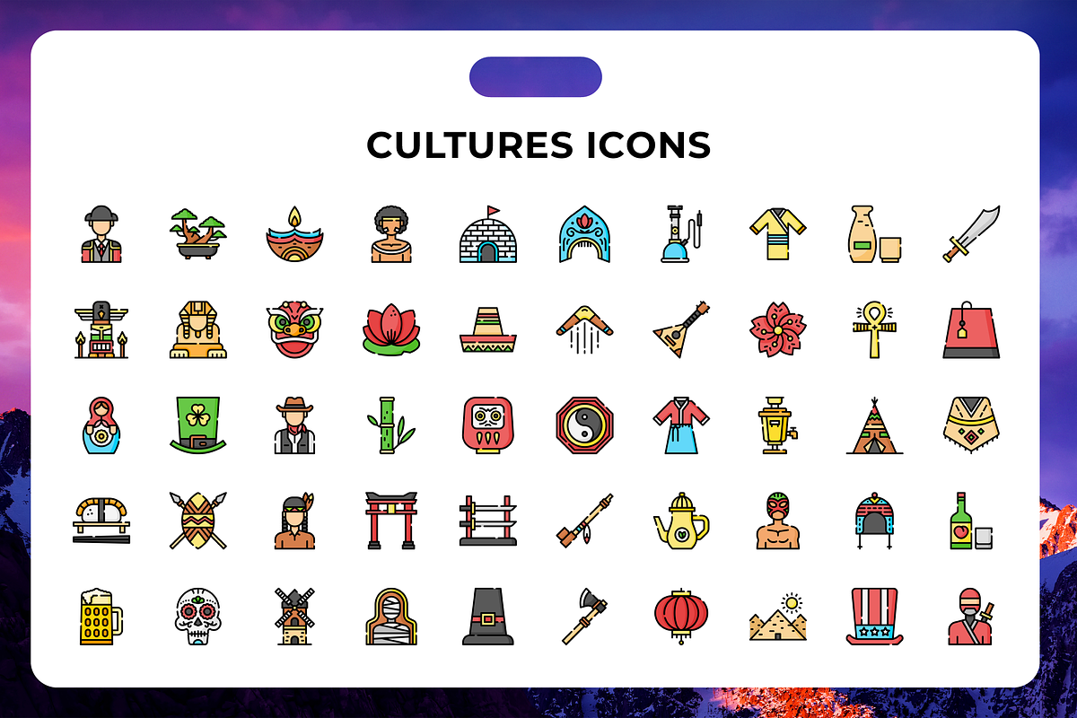 Cultures Icons, a Duotone Icon by Wencory (Photo 1 of 3)
