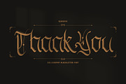 Djokovic Calligraphic Typeface, a Blackletter Font by infernostudio3 (Thumbnail 11 of 11)