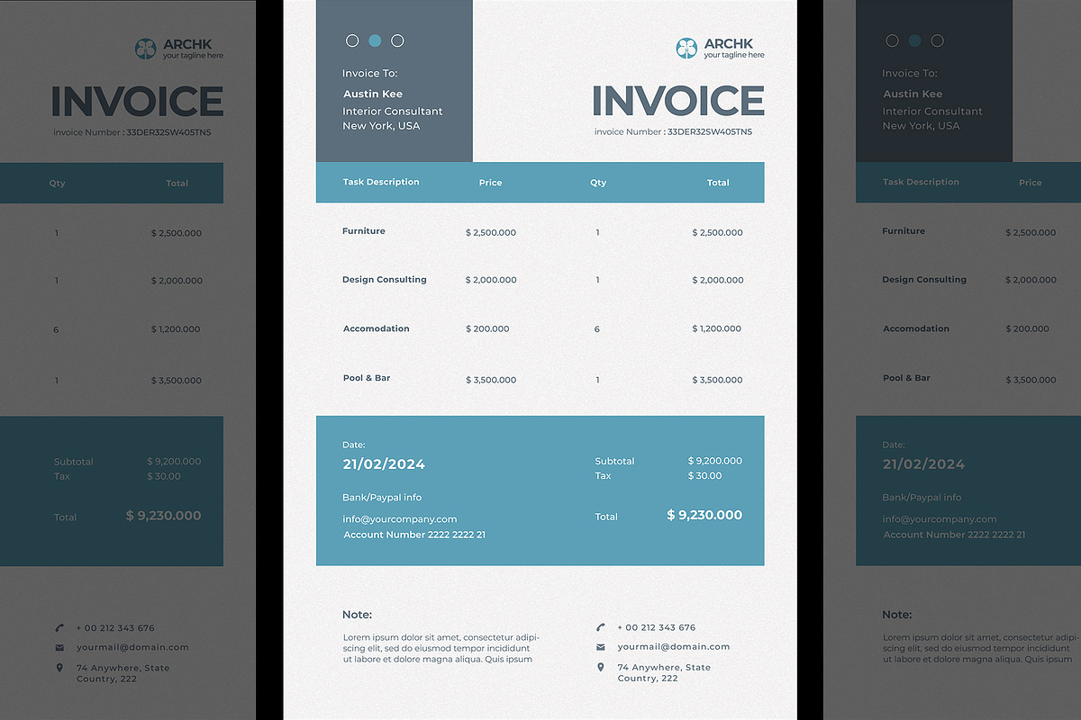 Business Invoice, a Stationery Template by kamalrawat_gd (Photo 2 of 2)