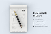 Printable Invoice Template, Canva, a Print Template by BrushstrokeArtGB (Thumbnail 5 of 5)