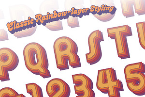 Super Seventies Vector Alphabet