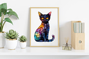 Halloween Stained Glass Clipart, an Illustration by Canvas Craft (Thumbnail 8 of 8)