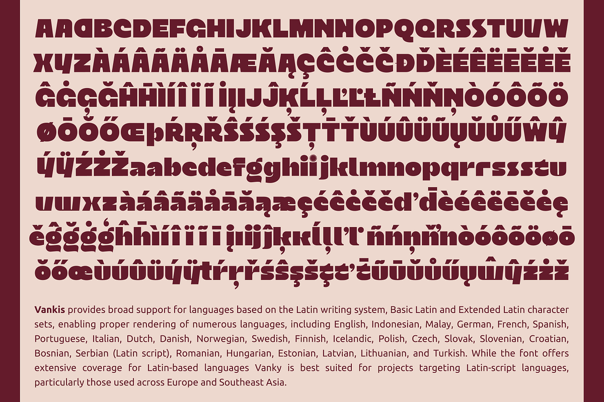 Vankis Font Family, a Sans Serif Font by zeenesia (Photo 19 of 21)