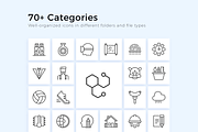Sleekons 2800+ Minimalist Line Icons, an Outline Icon by P.F. Creative Lab (Thumbnail 2 of 9)