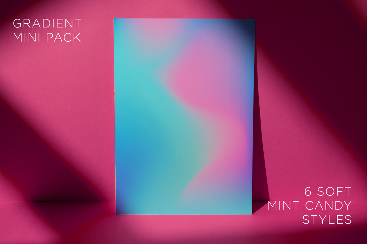 Mint Candy Gradient Mini Pack, a Background Graphic by Arta's Workspace (Photo 1 of 7)
