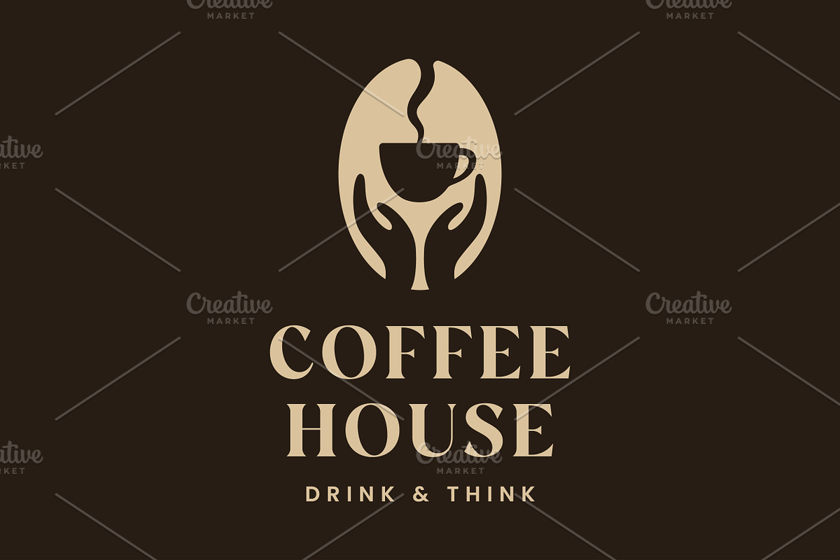 Coffee House Logo, Coffee Cup, an Object Illustration by PushLogo (Photo 3 of 3)