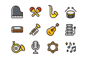 Musical Instruments Icons