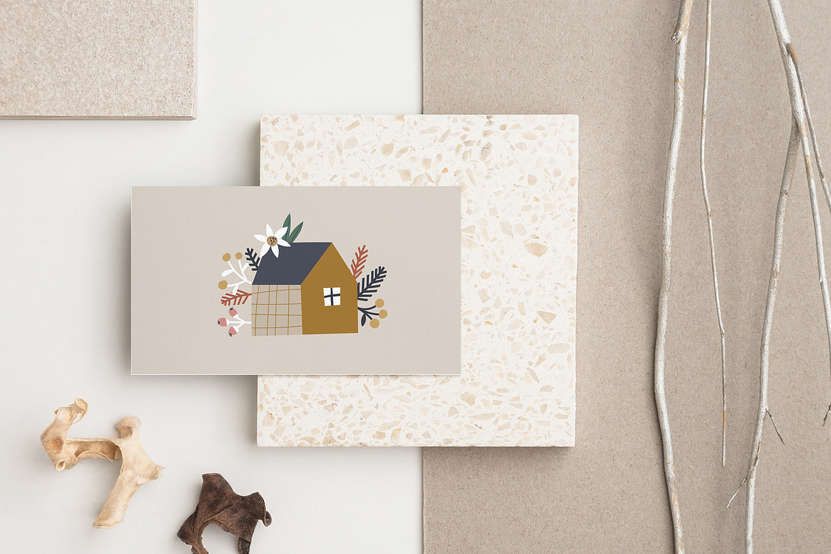 Scandi Christmas: map & card creator, a Decorative Illustration by Olia (Photo 16 of 19)