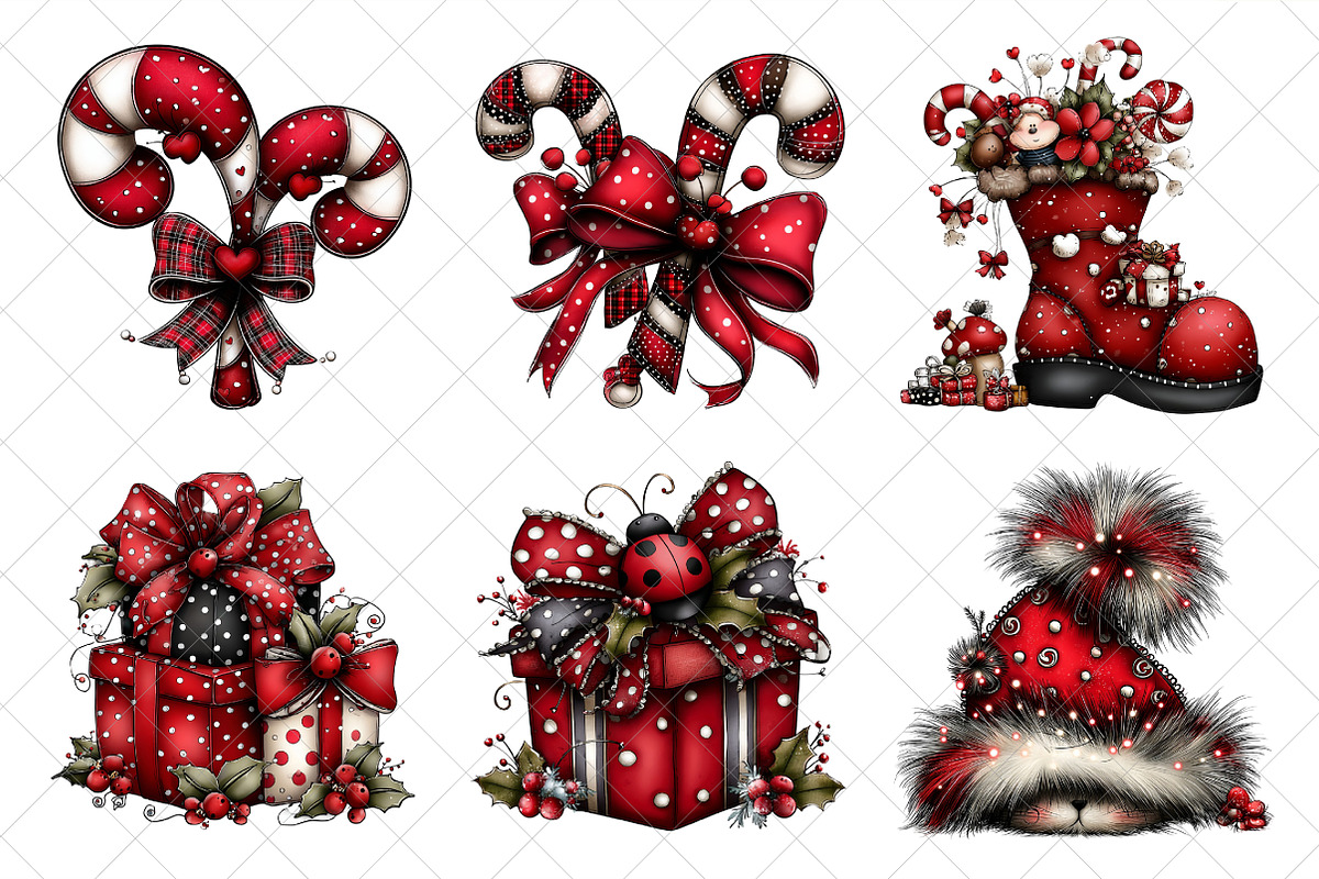Whimsical Santa Claus Clipart PNG, an Illustration by SinaCreation (Photo 3 of 7)