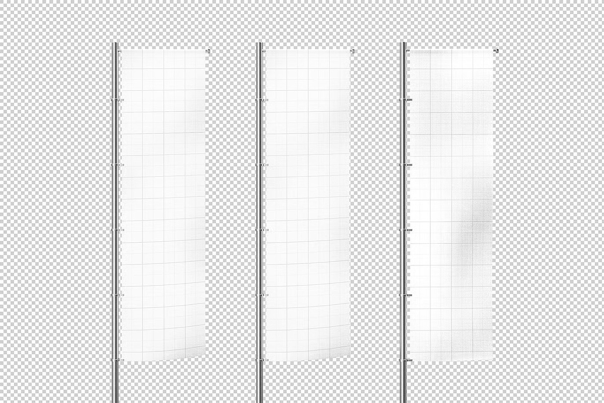 Vertical Flag Mockup, an Advertising Mockup by zpackcreative (Photo 3 of 5)