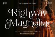 Righway Magnolia - Elegant Luxury, a Serif Font by Shakira Studio (Thumbnail 1 of 10)