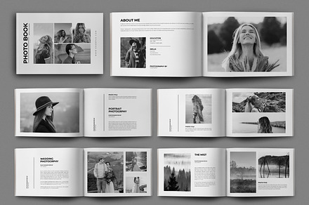 Photo Book Design Template Layout, a Magazine Template by MightyDesign