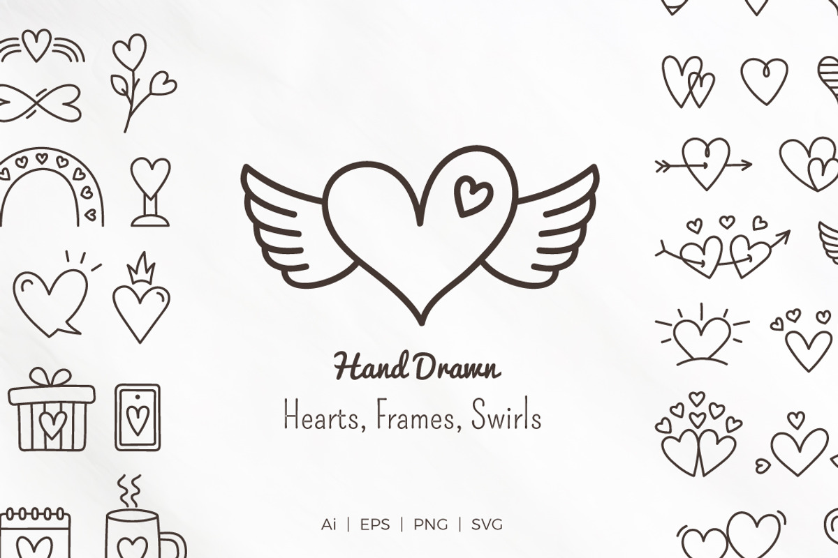 Hearts, Frames, Swirls, a Graphic by PixMarket (Photo 1 of 6)