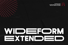 Wideform Extended Sans Serif Font