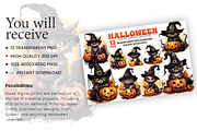 Halloween Black Cat Clipart Bundle, a Seasonal Illustration by Creative Arslan (Thumbnail 5 of 9)
