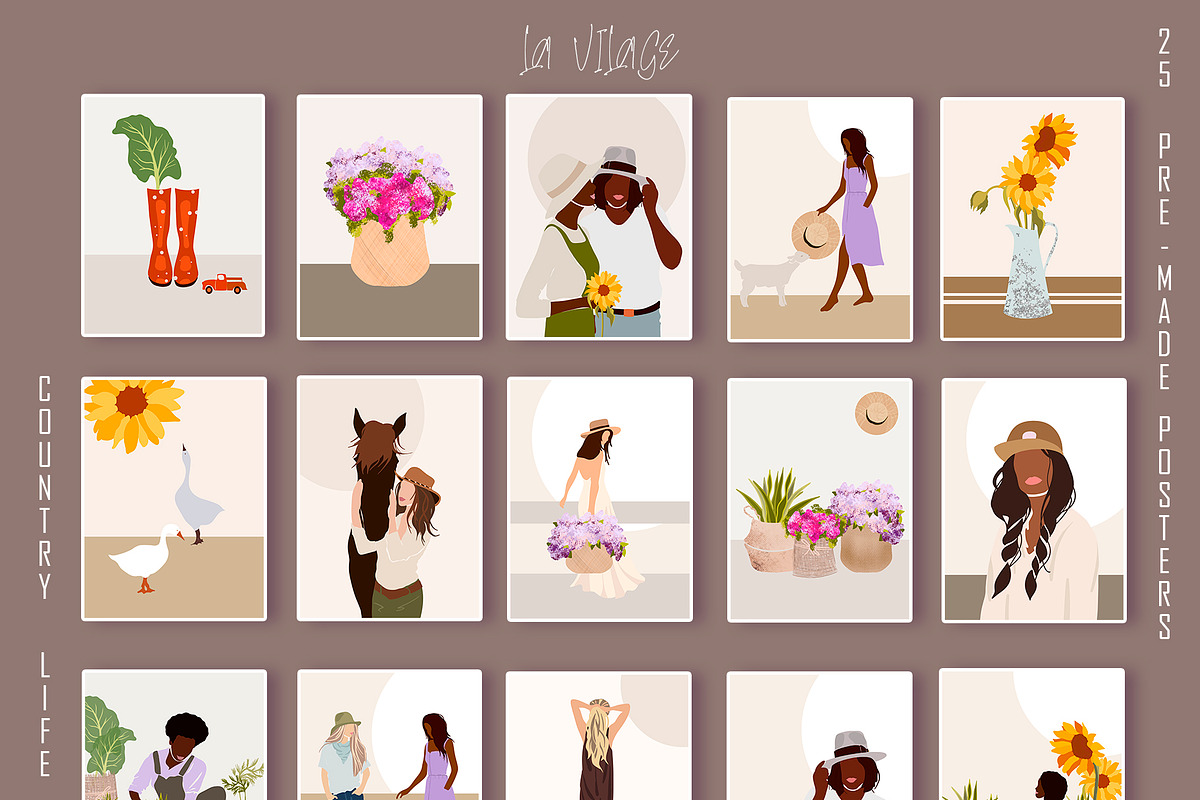 BOHEMIAN COUNTRY LIFE  SCENE CREATOR, an Animal Illustration by ArtOLB (Photo 3 of 11)