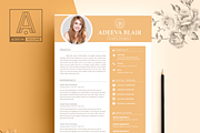 Clean Resume Template Blair, a Resume Template by AdeevaResume (Thumbnail 2 of 4)