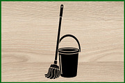 12 Cleaning Tool Silhouette Set, an Illustration by BIPLOB EXPERT (Thumbnail 2 of 4)