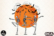Halloween Skeleton Dance Sublimation, an Illustration by DreamCafeArt (Thumbnail 1 of 7)