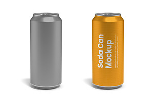 Soda Can Mockup, a Product Mockup by Designbuys