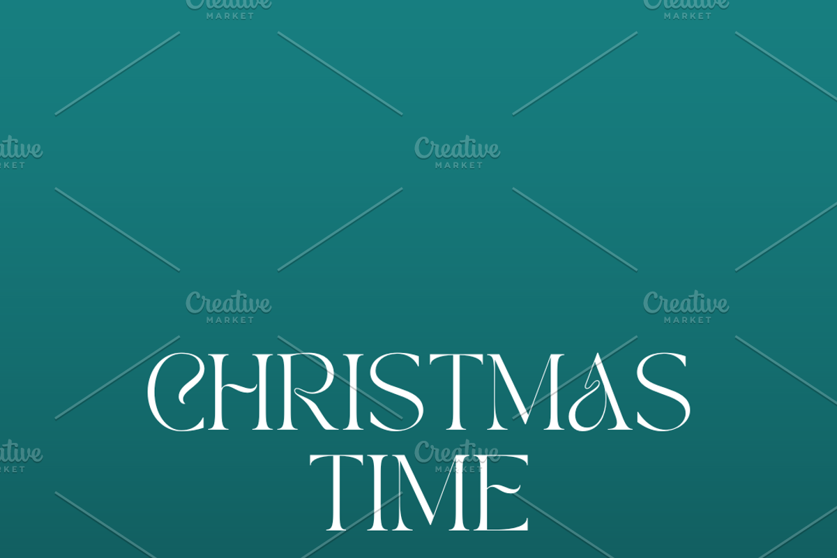 Christmas Digital Wallpaper, a Decorative Illustration by Oleksandra Illustrates (Photo 11 of 11)