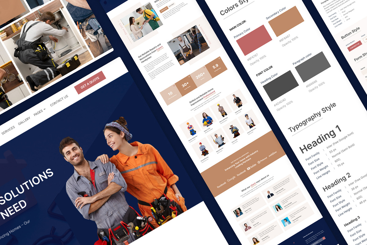 Handyman, Construction HTML Template, a HTML Template by TNCFlow (Photo 5 of 5)