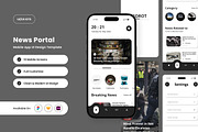 Sorot - News Portal Mobile App Desig, an App Template by twinstd (Thumbnail 1 of 5)