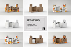 Retail Shelf Box 11 Packaging Mockup