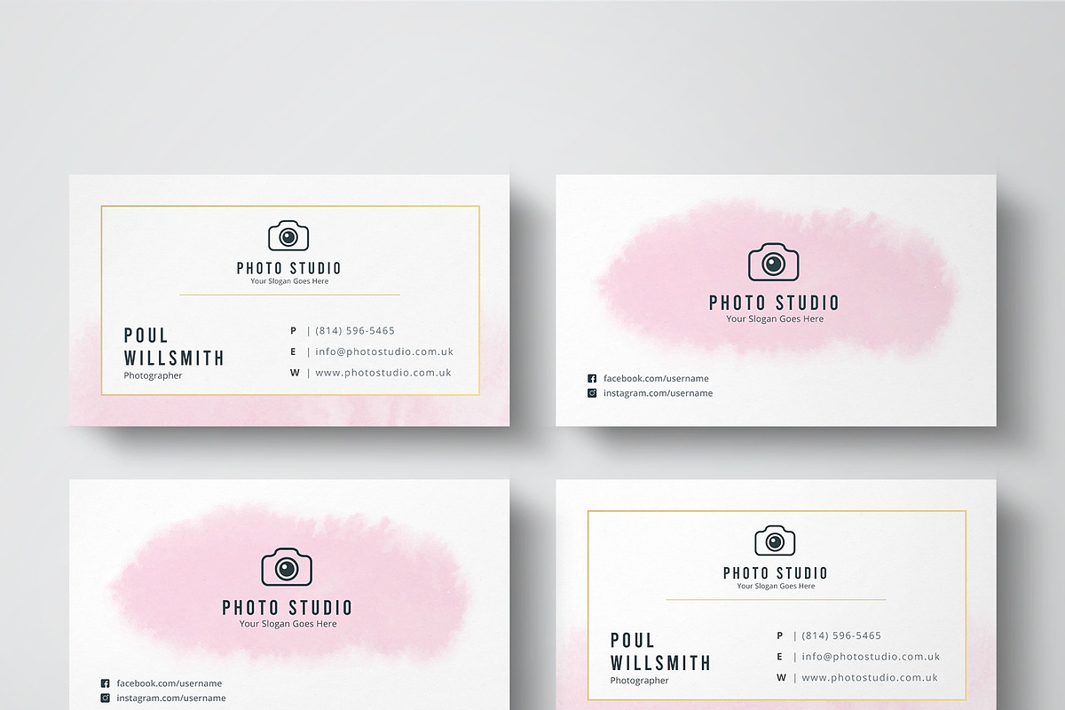 Photo Studio Business Card, a Business Card Template by TelaTemplates (Photo 7 of 7)