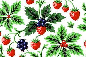 Berries Background, a Background Graphic by Sharon Schwalbe