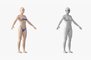 Natural Female 01 A-Pose Base Mesh, a Characters & Person 3D Model by VK Studio (Thumbnail 4 of 26)