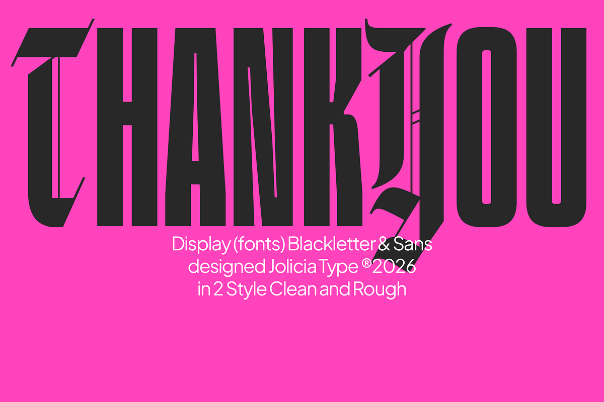 Duckvard | Blackletter Sans Display, a Blackletter Font by Jolicia Type (Photo 13 of 13)