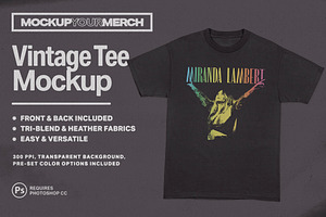 Vintage T-Shirt Mockup